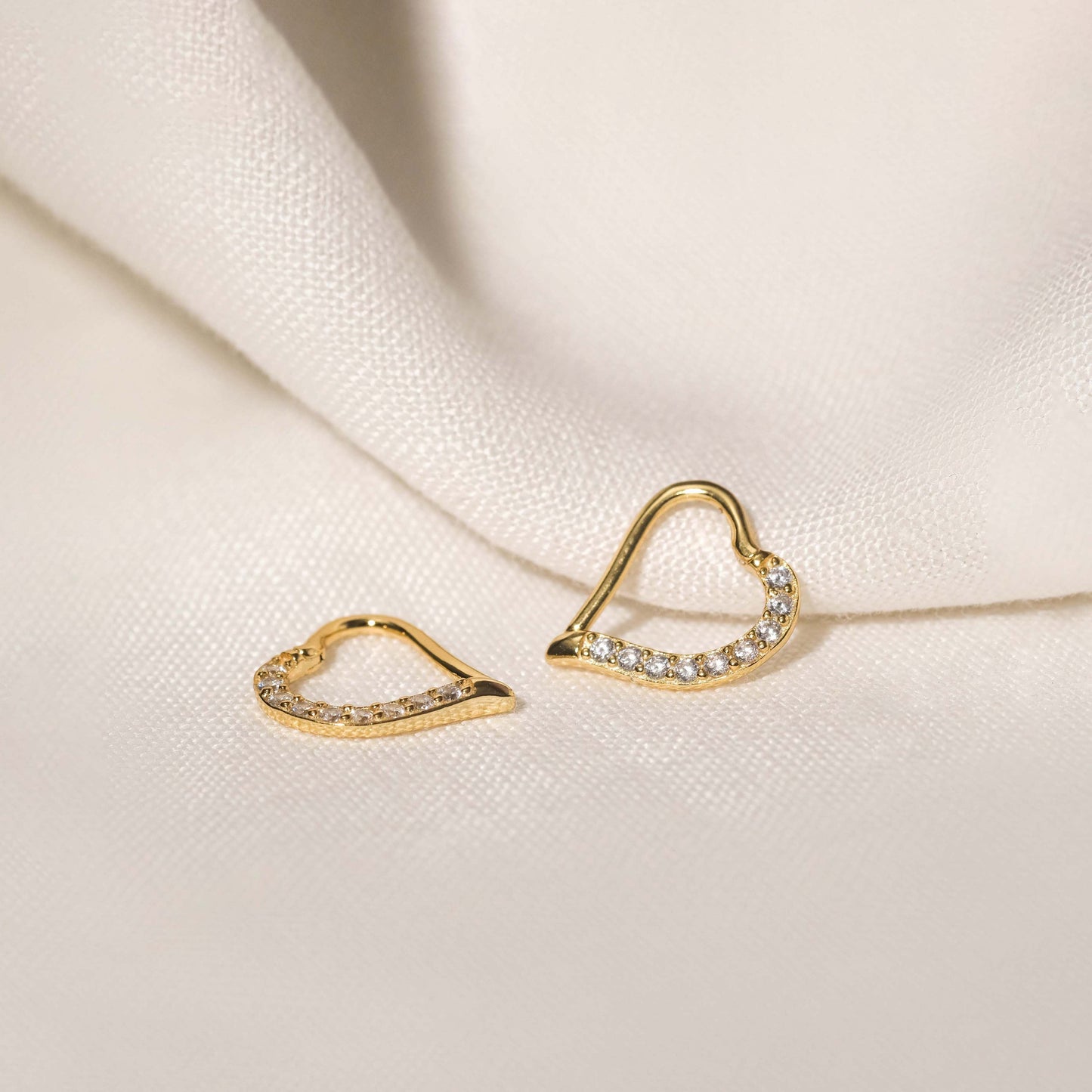 Ayo CZ Hoops (18K Gold Vermeil)