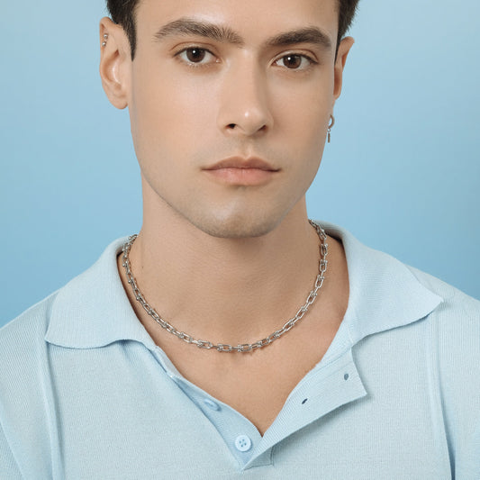 Haru Medium Necklace (Silver Brass)