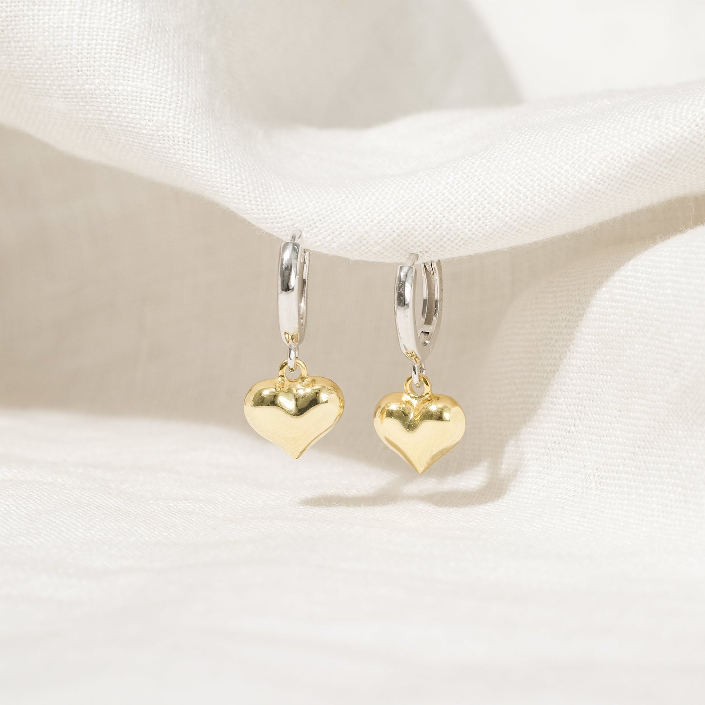 Palma Two-tone Earrings (18K Gold Vermeil)