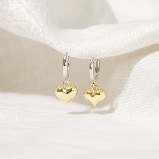 Palma Two-tone Earrings (18K Gold Vermeil)