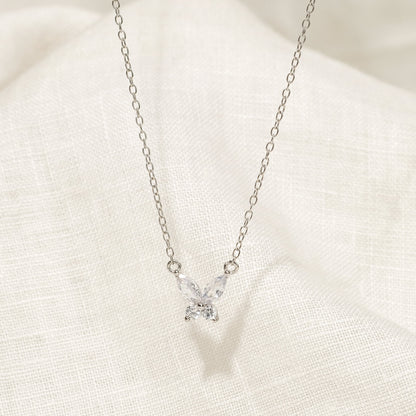 Tier CZ Necklace (925 Sterling Silver)